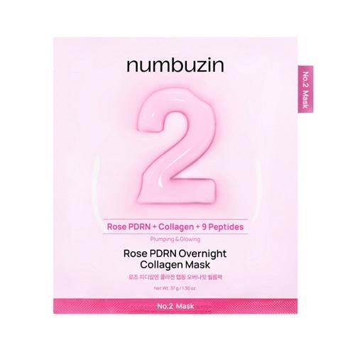 numbuzin No.2 Rose PDRN Overnight Collagen Mask 4ea 2