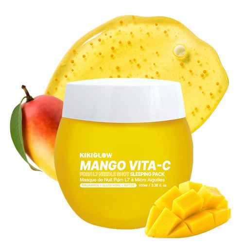 KIKIGLOW MANGO Vita-C PDRN L7 Needle Shot Sleeping Pack 100ml 5