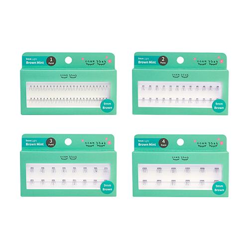 Boutique:loom ccam bbak Eyelash 9mm Mint(thick) Brown