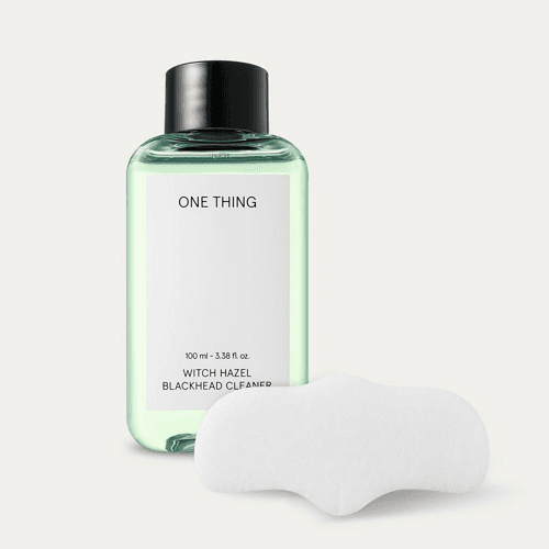 ONE THING Witch Hazel Blackhead Cleaner Nose Pad Set (Cleaner 100ml + Pad 50ea)