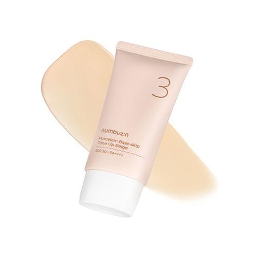 numbuzin No.3 Porcelain Base-skip Tone Up Beige 50ml 2