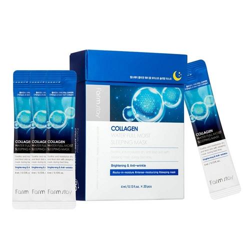 FARMSTAY COLLAGEN WATER FULL MOIST SLEEPING MASK 4g*20ea 2