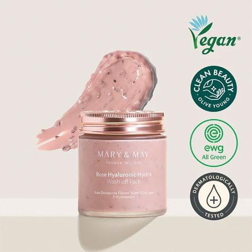 Mary&May Rose Hyaluronic Hydra Wash off Pack 125g