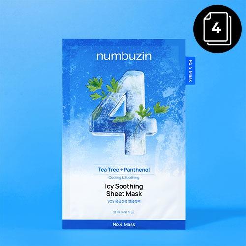 numbuzin No.4 Icy Soothing Sheet Mask 4ea
