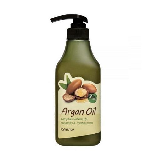 FARMSTAY ARGAN OIL COMPLETE VOLUME UP SHAMPOO & CONDITIONER 530ml 2