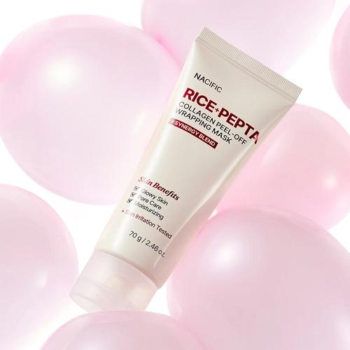 NACIFIC Rice Pepta Collagen Peel-Off Wrapping Mask 70g 4