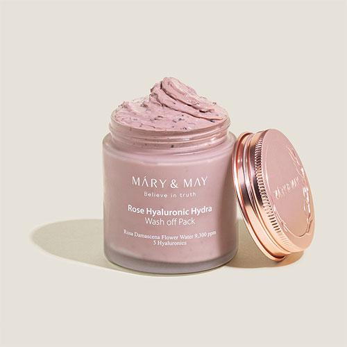 Mary&May Rose Hyaluronic Hydra Wash off Pack 125g 5