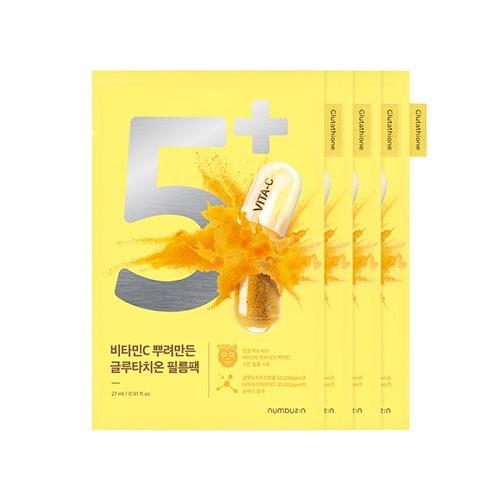 numbuzin No.5+ Glutathione Vitamin Concentrated Mask 4ea 2