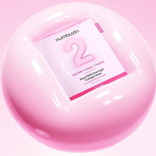 numbuzin No.2 Rose PDRN Overnight Collagen Mask 4ea