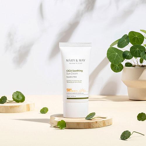 Mary&May CICA Soothing Sun Cream SPF50+ PA++++ 50ml 4