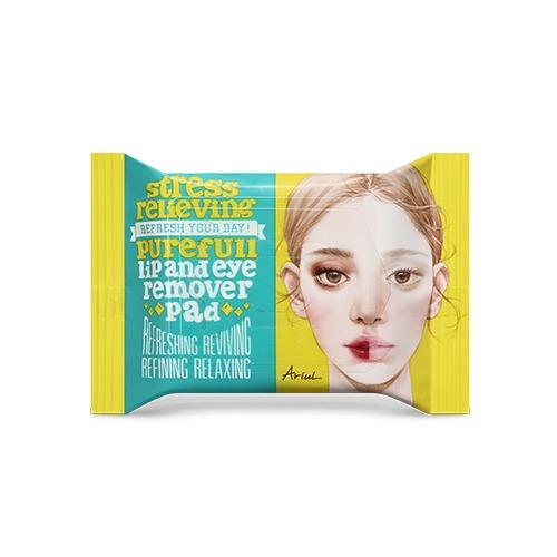 Ariul Stress Relieving Purefull Lip and Eye Remover Pad 30pads