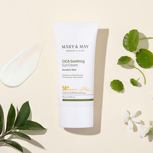 Mary&May CICA Soothing Sun Cream SPF50+ PA++++ 50ml 2