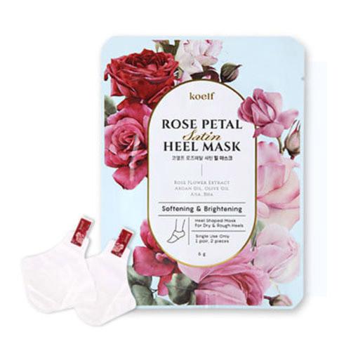 koelf Rose Petal Satin Heel Mask 1ea