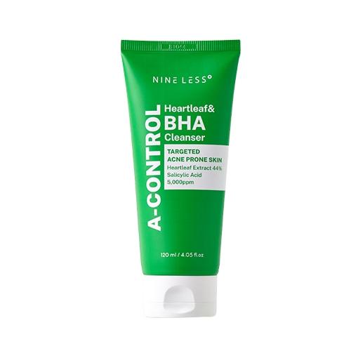 NINELESS A-Control Heartleaf & BHA Cleanser 120ml 2