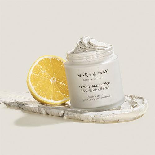 Mary&May Lemon Niacinamide Glow Wash off Pack 125g 3