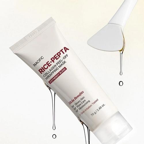 NACIFIC Rice Pepta Collagen Peel-Off Wrapping Mask 70g 3