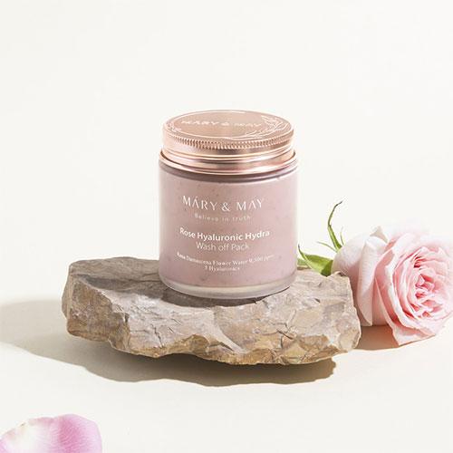 Mary&May Rose Hyaluronic Hydra Wash off Pack 125g 3