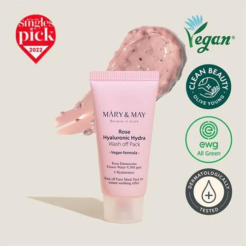 Mary&May Rose Hyaluronic Hydra Wash off Pack 30g