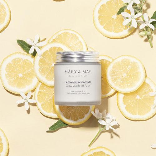 Mary&May Lemon Niacinamide Glow Wash off Pack 125g 2